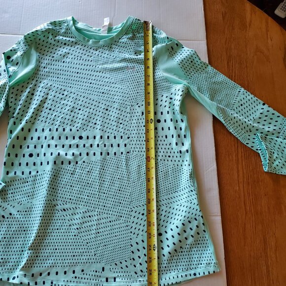 Under Armour Mint Green Long Sleeve Crew Neck Shirt Cold Gear - Large - Picture 11 of 14